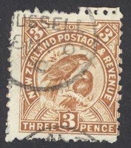 New Zealand Sc# 75 Used (b) 1898 3p Definitives