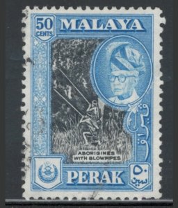 Malaya States - Perak 1960 Sultan Yussuf Izuddin Shah 50c Scott # 134 Used