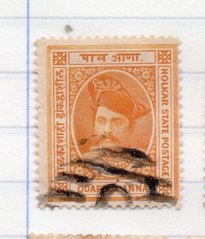 Indore Indian States 1889 Early Issue Fine Used 1/4a. 207658