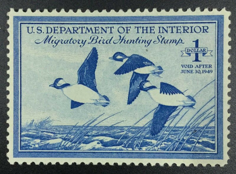 MOMEN: US STAMPS #RW15 DUCK MINT OG NH XF+ LOT #72114*