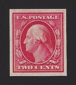 US #384 1910 Carmine Wmk 190 Imperf Mint OG LH VF