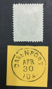 MOMEN: US STAMPS #147 USED XF-SUP APS CERT