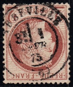 France 1871 n°51 Céres 2c rouge brun SON cancel ABBEVILLE AVR 1875 apealing