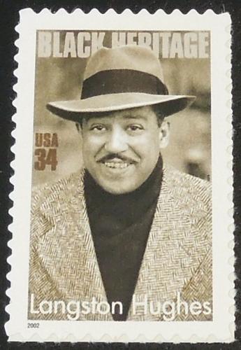 2002 34c Langston Hughes Scott 3557 Mint NH