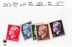 MONACO  253-57   MNH