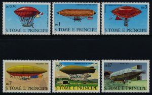 St Thomas & Principe 561-6 MNH Dirigibles