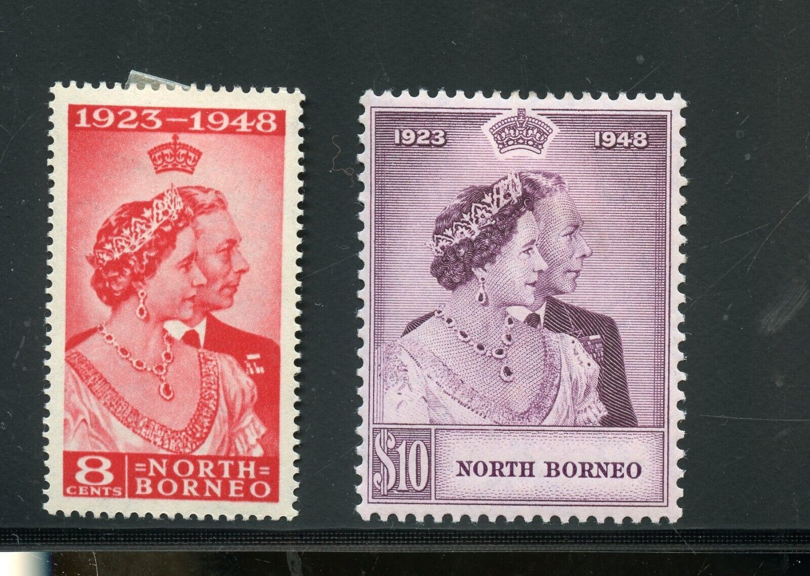 NORTH BORNEO SILVER WEDDING MINT HINGEDSCOTT 435.30 for never hinged