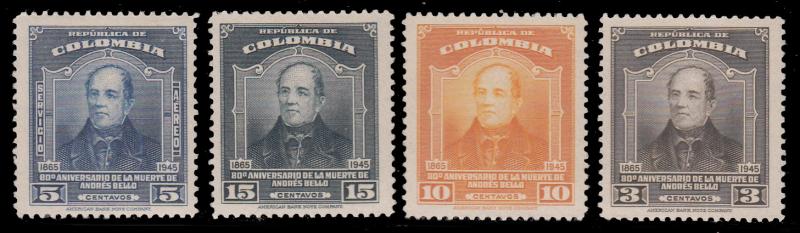 Colombia 539 - 541, C145 MNH