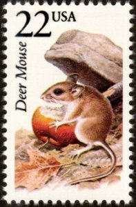 United States 2324 - Mint-NH - 22c Deer Mouse (1987) (cv $1.00)