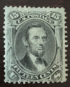 US Stamps-SC# 98 - 9 X 13mm - Used - Very Lite Cancel - SCV $275.00