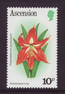 1981 Ascension Is 10p Lily No Date U/Mint SG288a