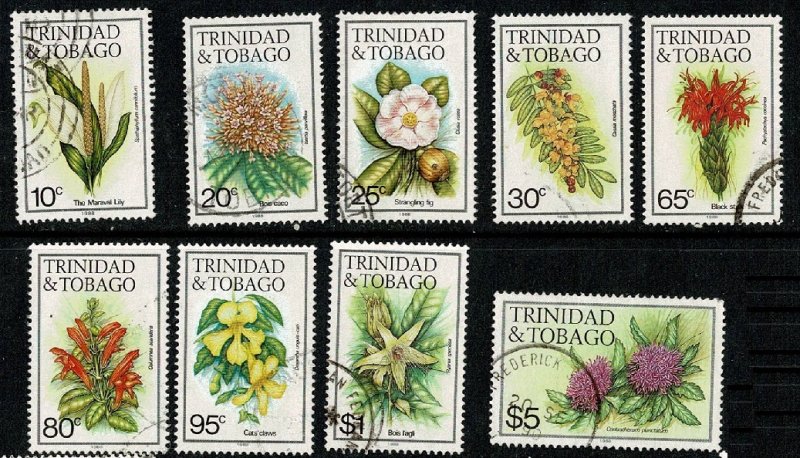Trinidad & Tobago #393i-406i U flowers