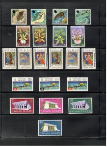 CAYMAN ISLANDS COLLECTION ON STOCK SHEET, ALL MINT