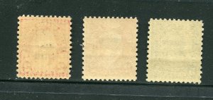 646, 647-648 Molly Pitcher and Hawaii Sesquicentennial Stamps MNH 1928