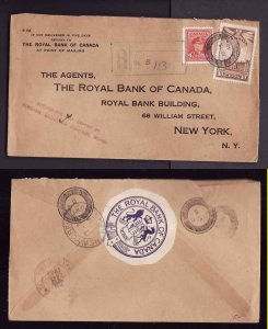 Canada-cover #14342-4c KGVI+10c Parliament-reg'd-blackout cancel-Jul 13 ...