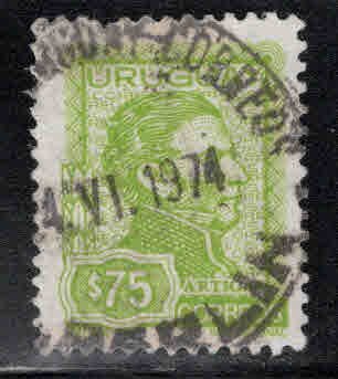 Uruguay Scott 844 Used Artigas stamp