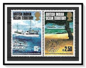 British Indian Ocean Territory #57-58 Nordvaer Traveling Post Office MNH