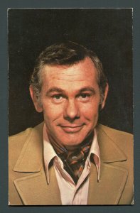 1972 Johnny Carson Postcard - New York, NY to Fan in Indianapolis, Indiana