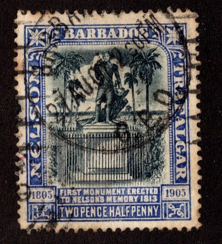 KAPPYSstamps BARBADOS NELSON'S MONUMENT SCOTT 112 USED CDS CANCEL VF (FB3)