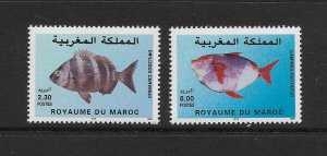 FISH - MOROCCO #863-4   MNH