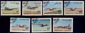 Uzbekistan, 1995, Aircraft of Tashkent's Aircraft Factory, used/CTO