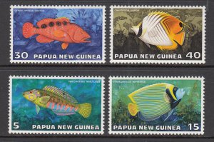 Papua New Guinea 442-445 Fish MNH VF