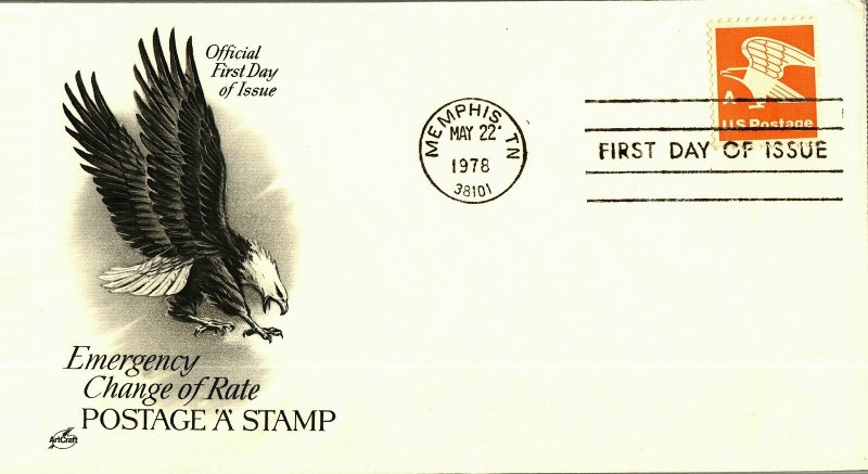 US #1735 A Stamp Artcraft cacheted unaddressed FDC 