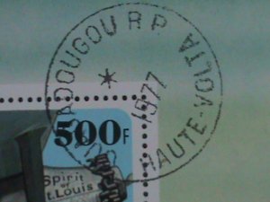 BURKINA FASO-1977--SH94-PROMOTE-HISTORY OF AVIATION- CTO S/S VF-EST.$6