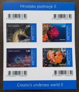 *FREE SHIP Croatia Undersea World II 2015 Marine Life Coral (ms) MNH *adhesive