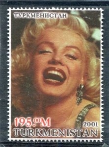 Turkmenistan 2001 MARILYN MONROE 1 value Perforated Mint (NH)