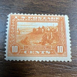 Scott# 400A MNHOG San Francisco Bay-1913-Orange-US