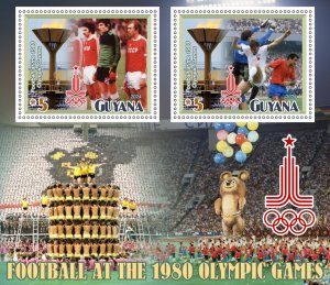 Olympic Games 1980 Football 2024 year, 8 sheets  perforated  NEW