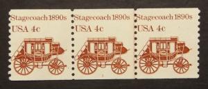 PNC3 #1898A 4c Stagecoach 1890's, P# 3 - MNH (7090b)