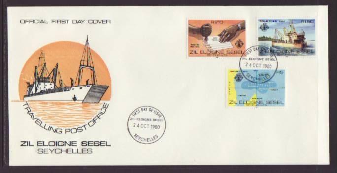 Seychelles Zil Elwannyen Sesel 17-19 PO 1980 U/A FDC 