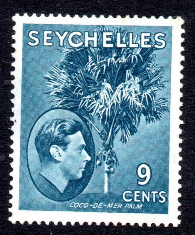 Seychelles: 1941 KGVI 9c. SG 138a mint