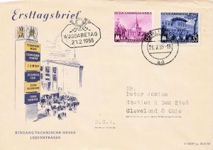 GERMANY  DDR 1955 YEAR SET OF FDC  231//277, B27  NO 271