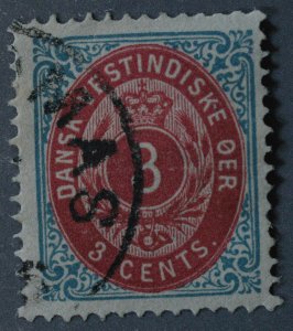 Danish West Indies #6 Used FN Normal Frame Brilliant Color