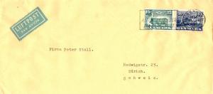 Denmark 15o and 40o Danish State Railways 1948 Kobenhavn, K. Skriv Altid Afse...