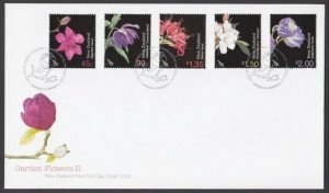 NEW ZEALAND 2004 Garden Flowers - commem FDC................................V978