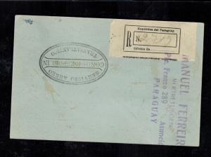 1932 Paraguay LZ 127 Graf Zeppelin Postcard Cover to Hamburg Germany