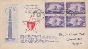 903 3c VERMONT STATEHOOD - Unlisted - Unknown cachet