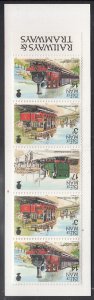 Isle of Man 1989 Booklet SG #SB21 50p Railways Cover Henry B Loch Tram