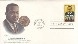 1979, Dr. Martin Luther King, Jr., Fleetwood, FDC (E7874)