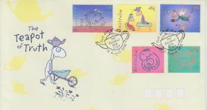 1998 Australia Teapot of Truth (5) (1685-89) FDC  