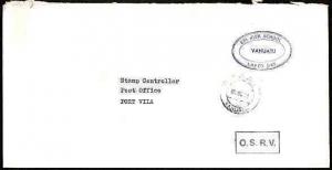 NEW HEBRIDES VANUATU 1991 Offical cover ex Vila : Epi High School frank