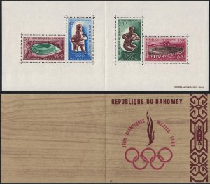 Dahomey Summer Olympic Games Mexico MS Booklet 1968 MNH SG#MS347 MI#Block 15