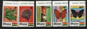 GHANA    331-335  MNH  IMPERF  SET