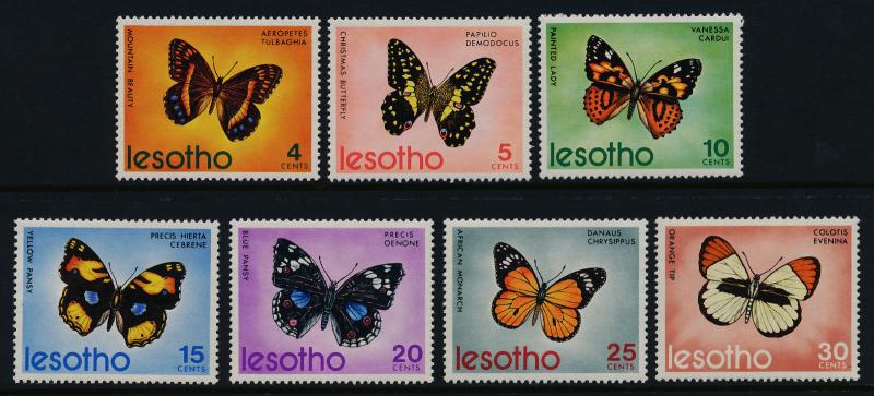 Lesotho 140-6 MNH Butterflies
