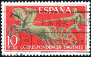 Spain E26 - Used - 10p Chariot (1971)