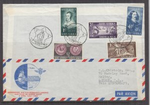 NETHERLANDS, 1952 Van Riebeeck First Flight cover to South Africa & return.